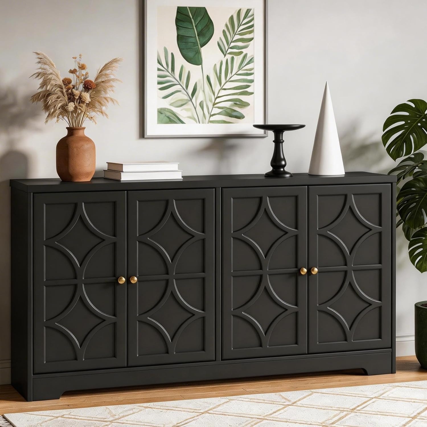 Storage & Organization - Lemari Penyimpanan Serbaguna dengan Rak, Lemari