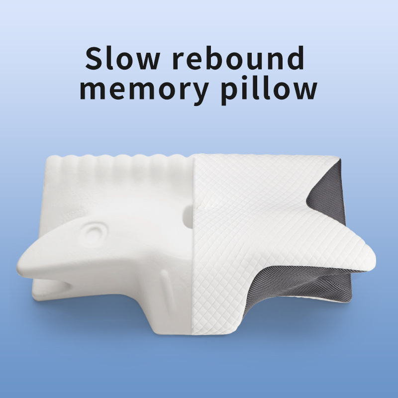 Memory Foam Orthopedic Pillow Neck Pain - Bantal Leher Ergonomis Berbahan Busa Memori,
