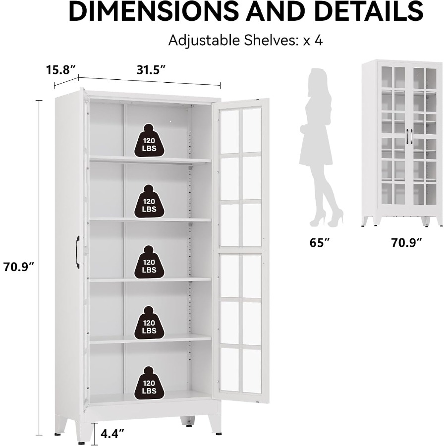 Lemari pajangan dengan pintu k - Kitchen ulasan dan harga
