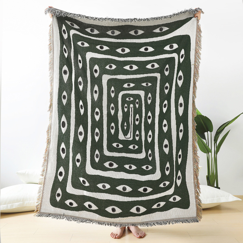 Tekstil Kota Ins Mata Ular Sel - Boho Throw Blanket Fringe ulasan dan harga