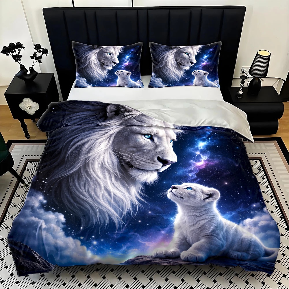 Set Selimut Bertema Singa Lang - Duvet Cover Sets With Zipper ulasan dan harga
