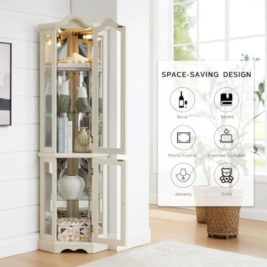 Lemari pajangan sudut untuk me - Storage & Organization ulasan dan harga