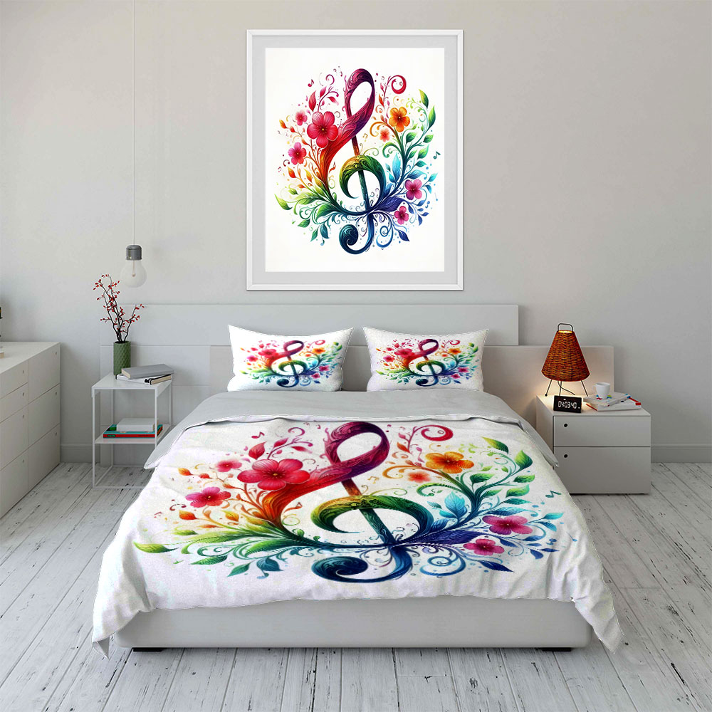 Set Sprei Motif Bunga Berwarna - Duvet Cover Sets With Zipper ulasan dan harga
