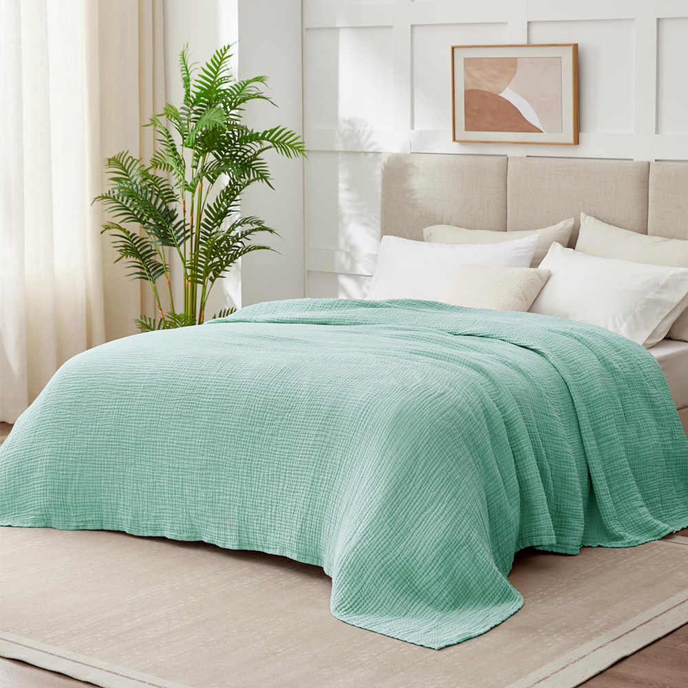 Selimut Muslin Katun 6 Lapis,  - Muslin Cotton Bedspread ulasan dan harga
