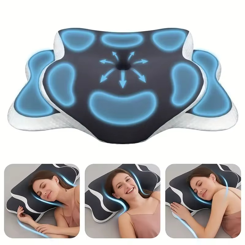 Bantal Busa Memori Berbentuk K - Memory Foam Orthopedic Pillow Neck Pain ulasan dan harga