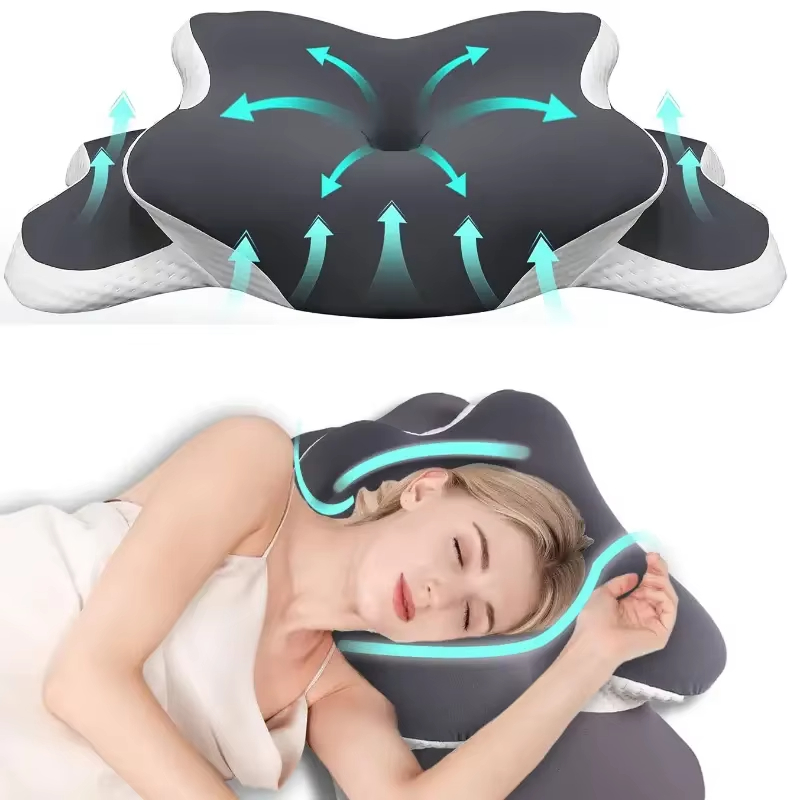 Bantal Busa Memori Berbentuk K - Memory Foam Orthopedic Pillow Neck Pain ulasan dan harga