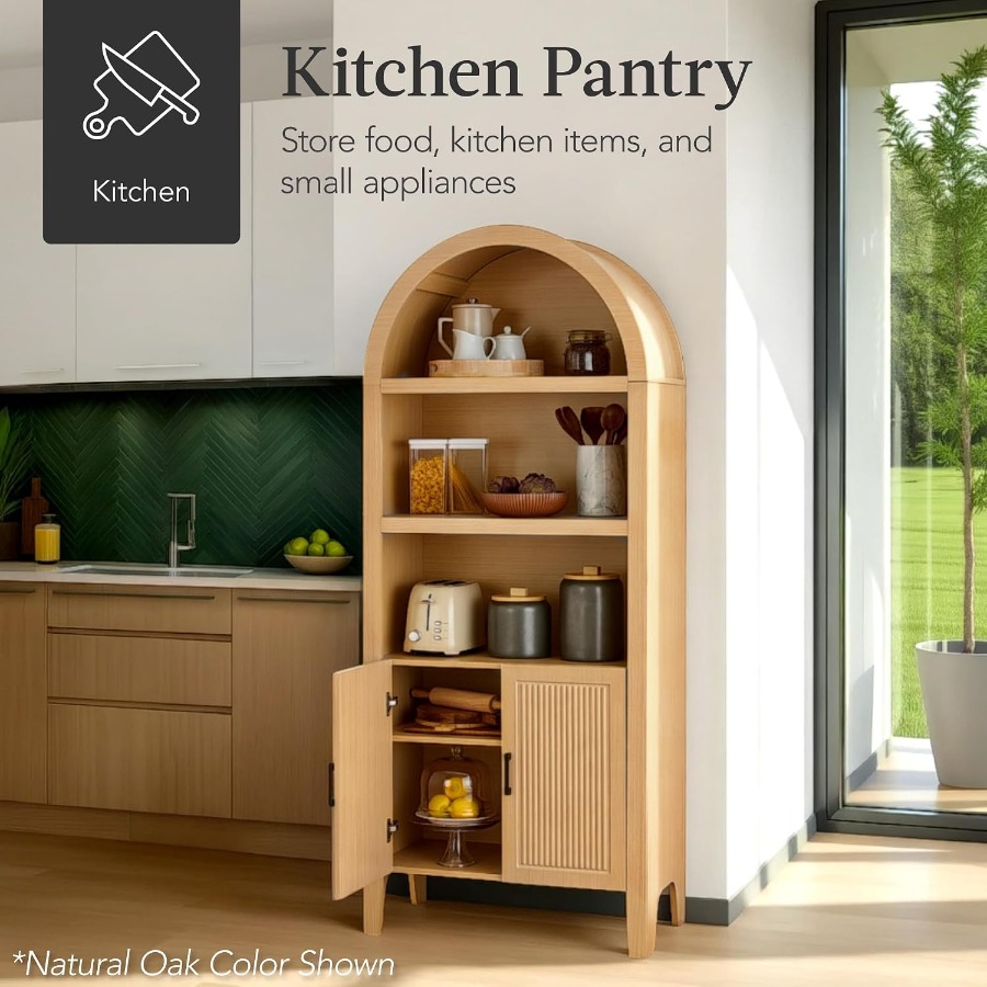 Lemari Pantry Berbentuk Lengku - Storage & Organization ulasan dan harga