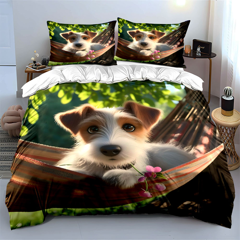 Set Penutup Selimut Pola Anjin - Duvet Cover Sets With Zipper ulasan dan harga