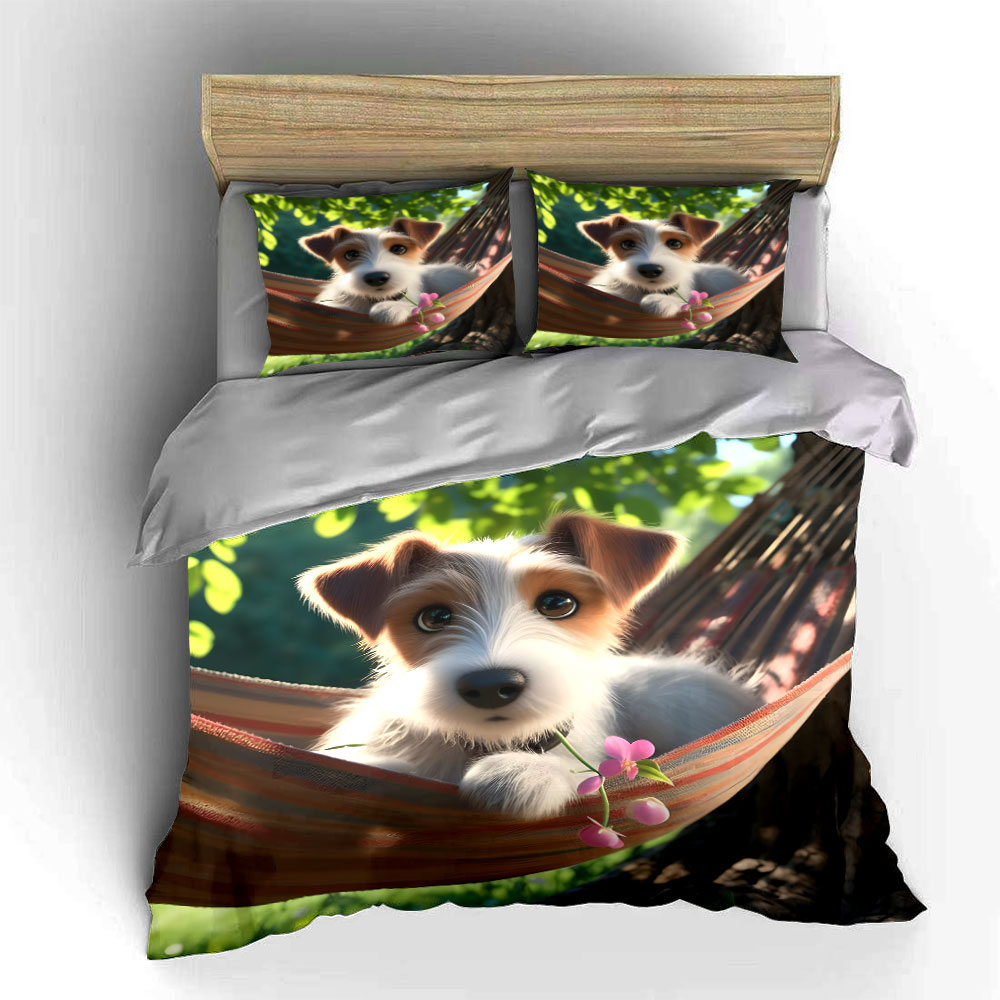 Set Penutup Selimut Pola Anjin - Duvet Cover Sets With Zipper ulasan dan harga