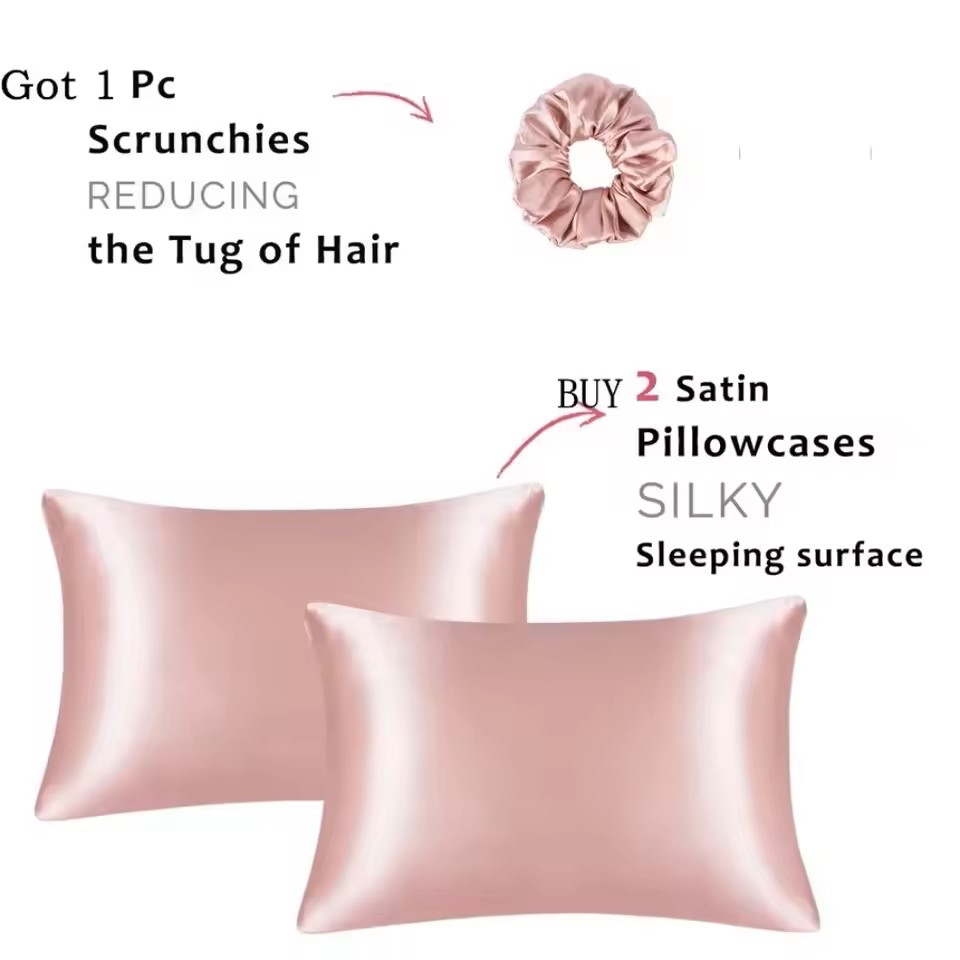 Kuup 1 Buah Sarung Bantal Saru - Satin Silk Pillowcase Hair Skin ulasan dan harga