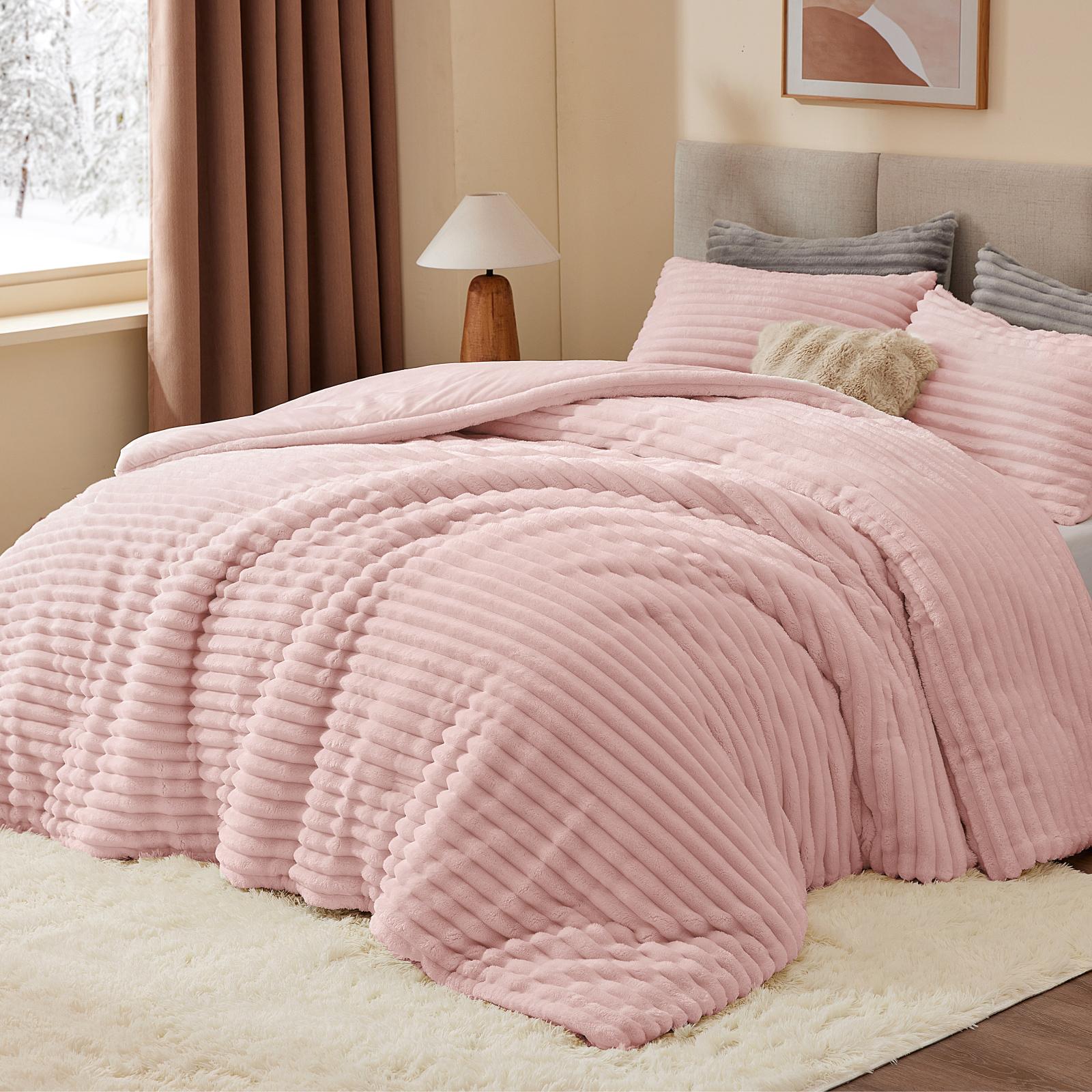Set Selimut Bulu Halus yang Sa - Fluffy Fleece Comforter King Size ulasan dan harga