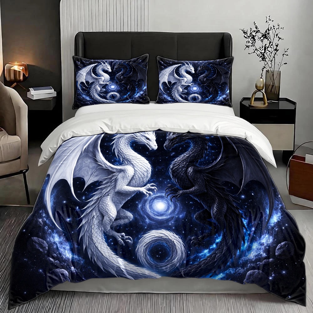 Set Sprei Motif Naga Bertabur  - Duvet Cover Sets With Zipper ulasan dan harga