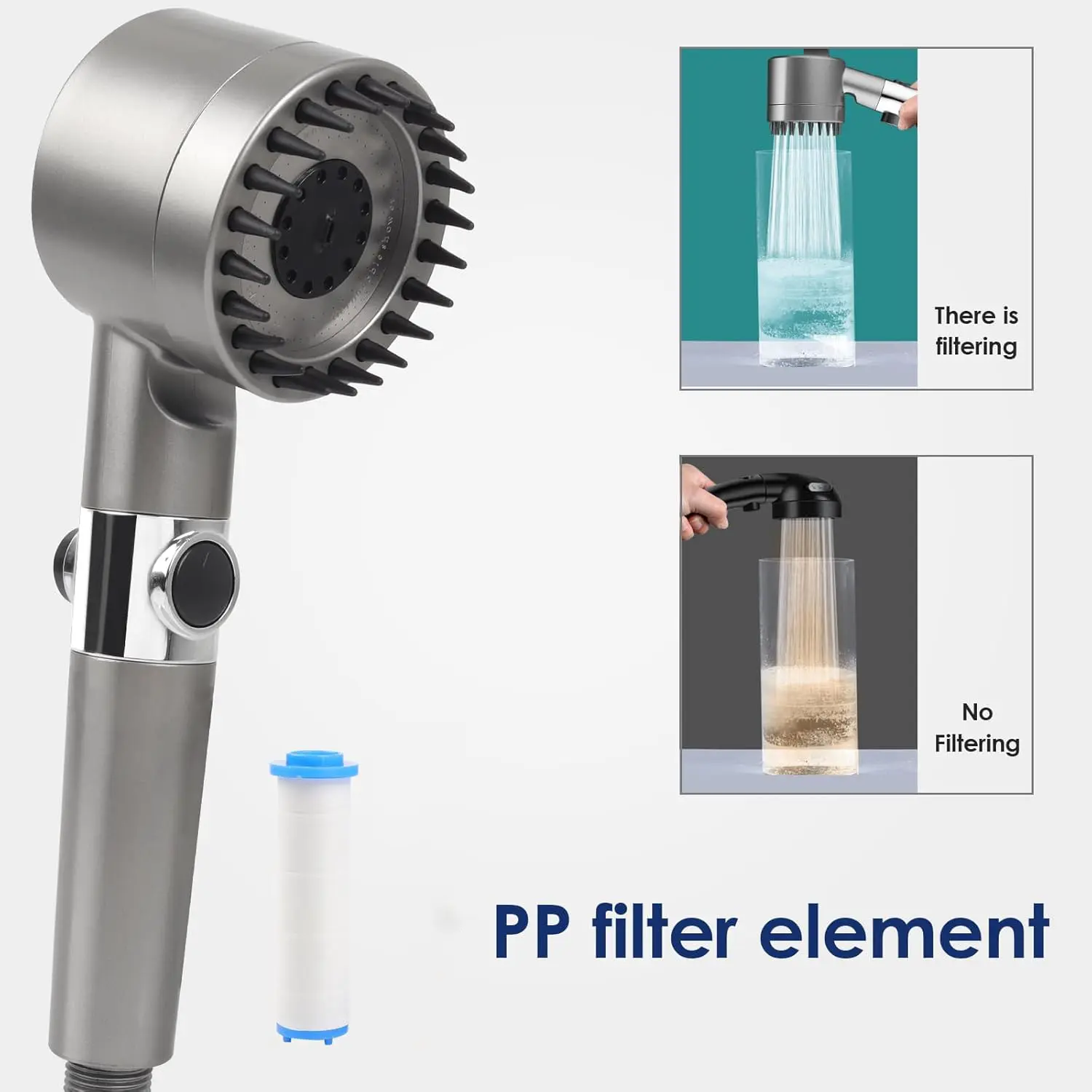 Kepala pancuran genggam bertek - High Pressure Shower Head Handheld ulasan dan harga