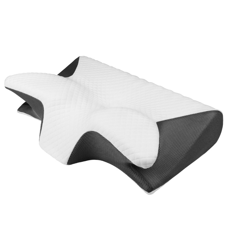 Bantal Leher Ergonomis Berbaha - Memory Foam Orthopedic Pillow Neck Pain ulasan dan harga