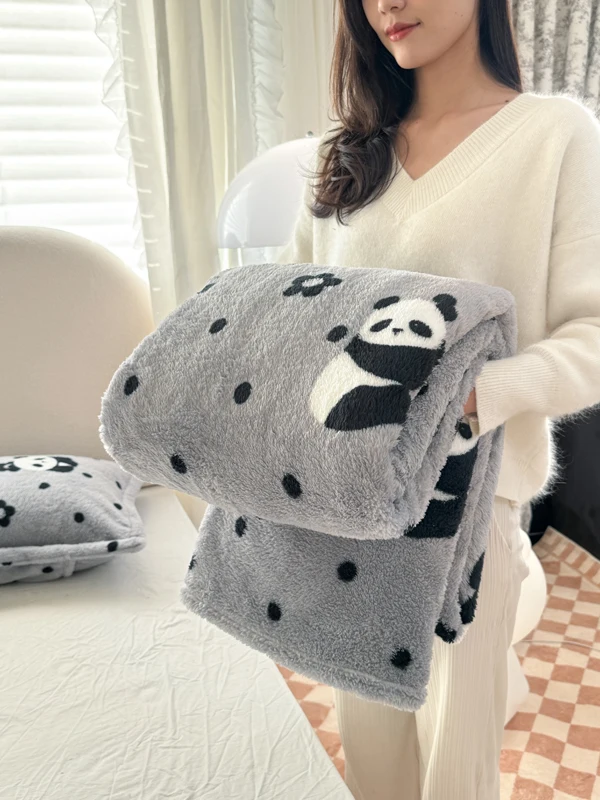 Selimut Bulu Lembut Berpola Pa - Fluffy Fleece Comforter King Size ulasan dan harga